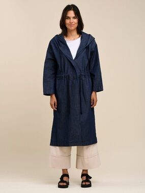 Humility - The Twenty Coat - Denim / Drawstring - NWT